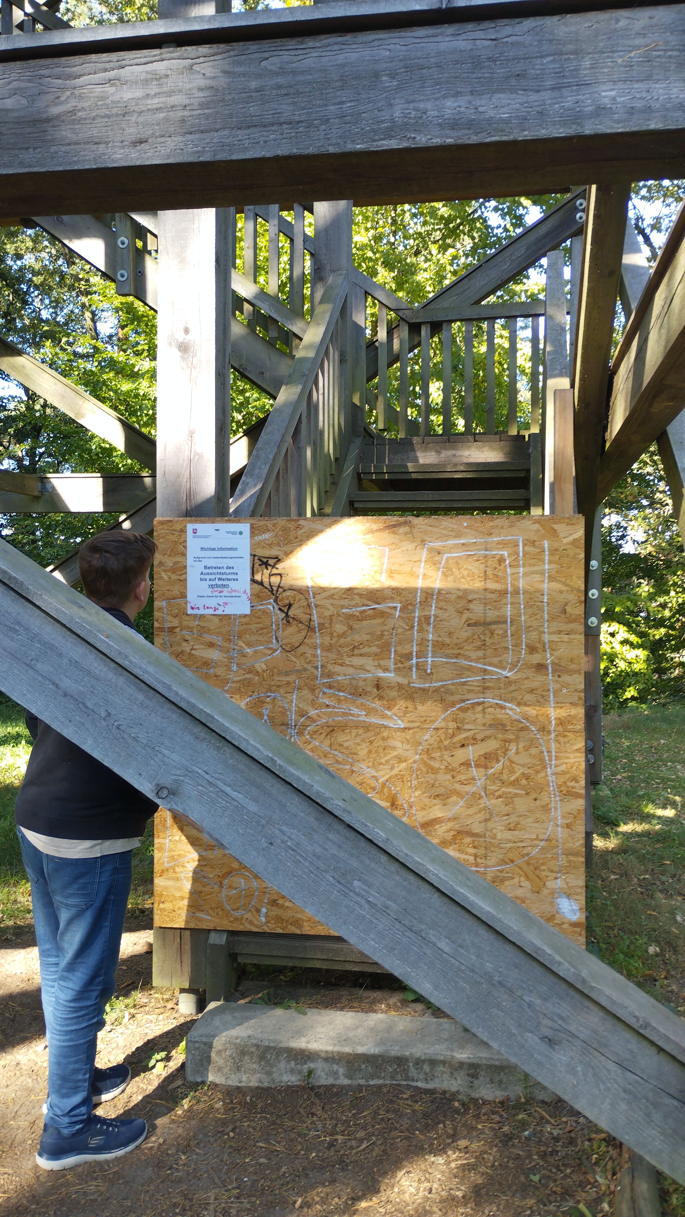 Die Sperrung des Turmes